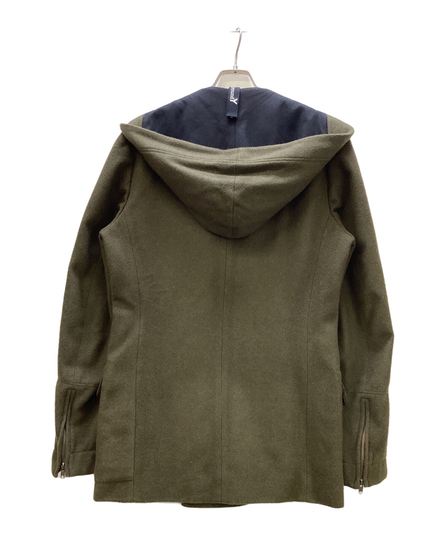 [Pre-owned] GROUND Y Wool Hooded Double Jacket GJ-C09-102