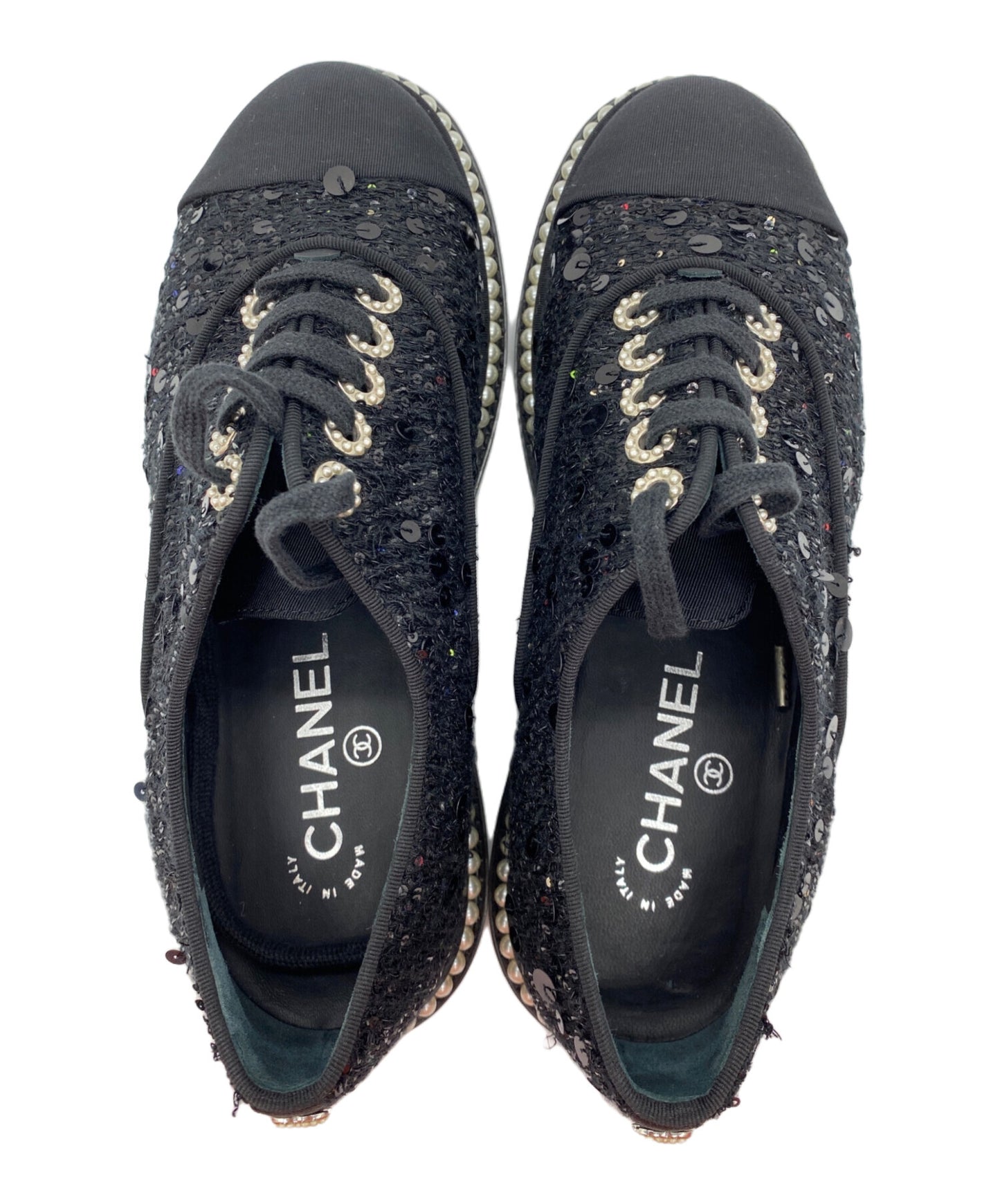 [Pre-owned] CHANEL Faux Pearl Shoes G32357