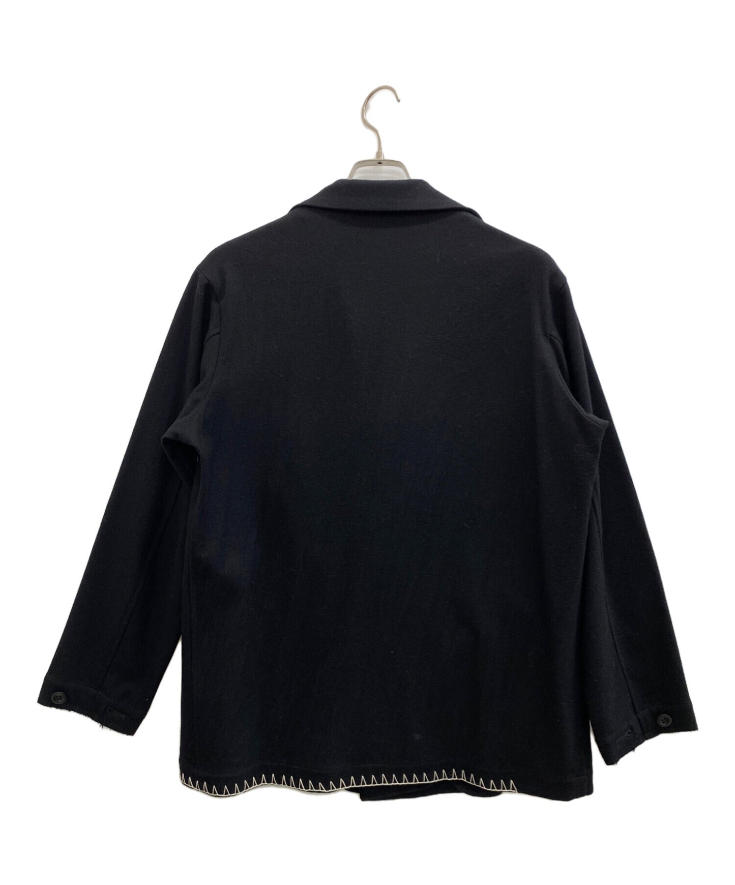 [Pre-owned] Y's W/ FLANNEL HAND STITCHED LEFT FACING SHIRT JACKET YO-J14-113