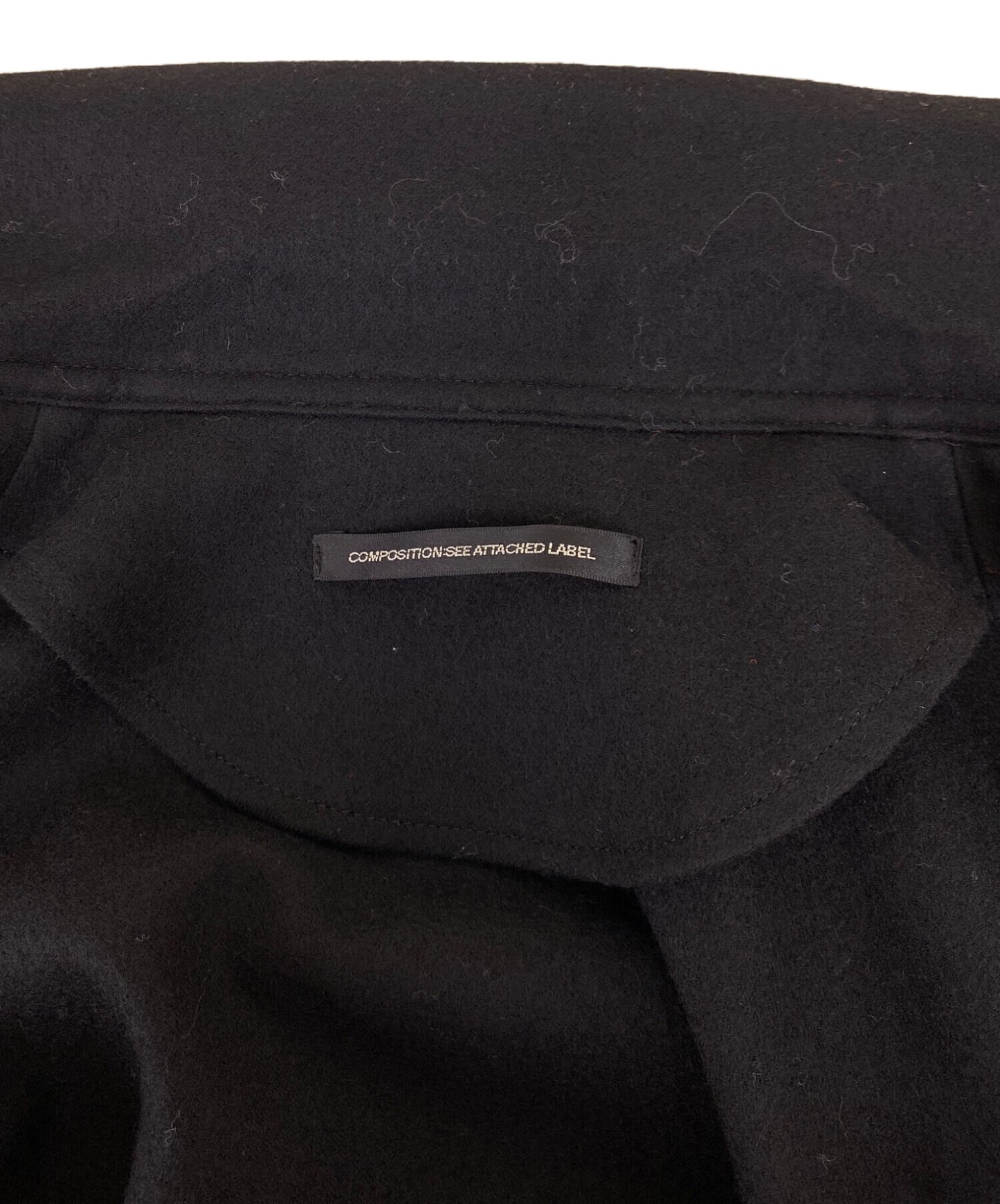 [Pre-owned] Y's W/ FLANNEL HAND STITCHED LEFT FACING SHIRT JACKET YO-J14-113