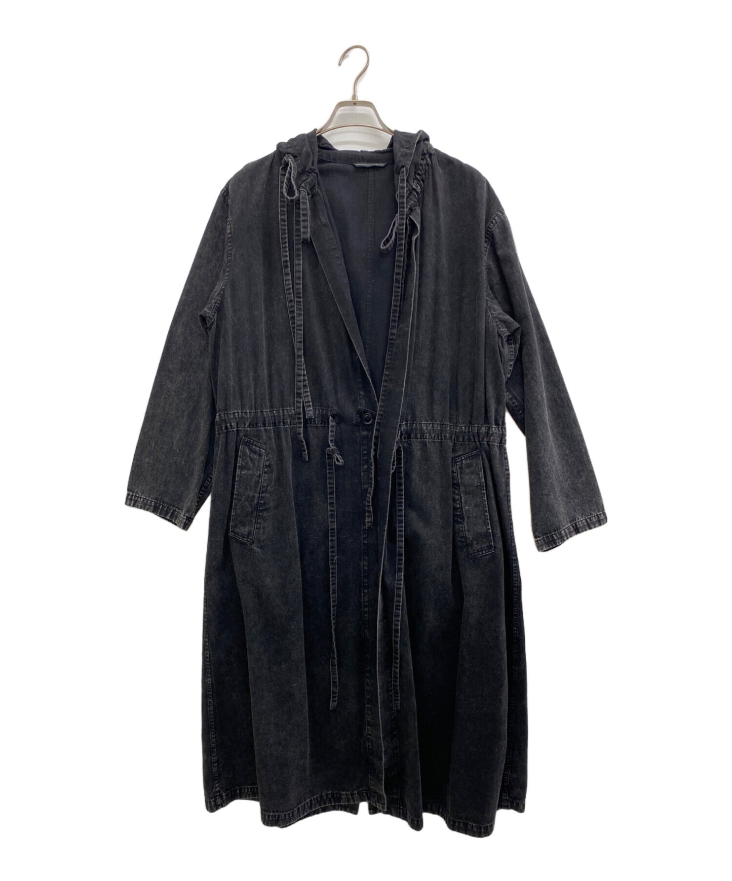[Pre-owned] Y's 25SS 6OZ BLEACHED DENIM HOODIE COAT YP-C11-008