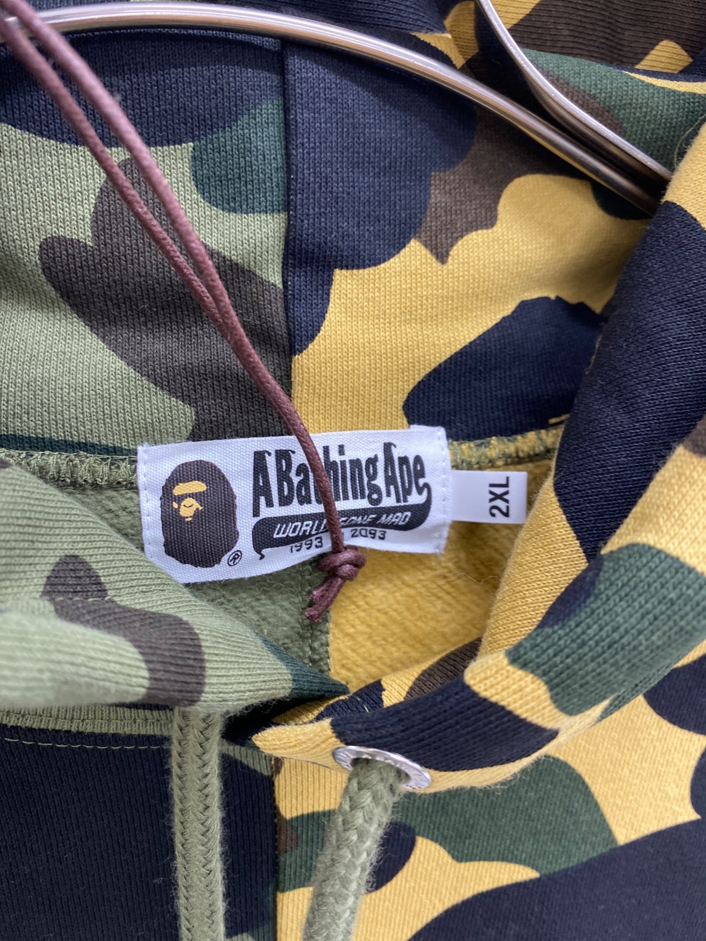 [Pre-owned] A BATHING APE 1st camo real camo separte pullover hoodie 001PPL301007M