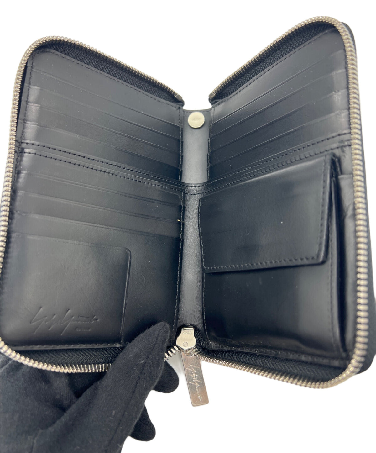 [Pre-owned] Yohji Yamamoto pour homme Bifold Wallet COW LEATHER FASTENER WALLET S HL-A01-763