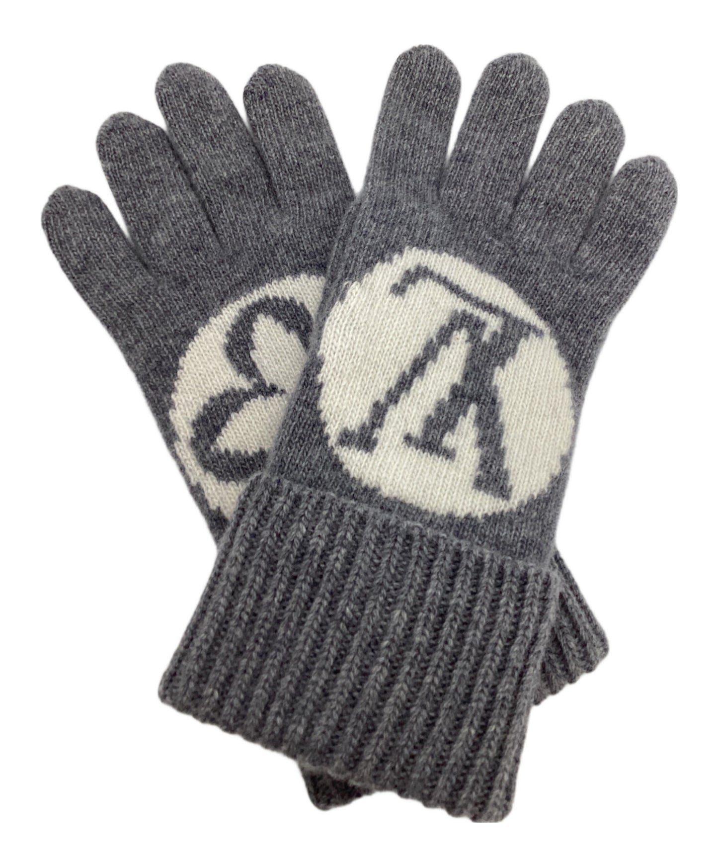 [Pre-owned] LOUIS VUITTON Knit Gloves LV Medallion M94589