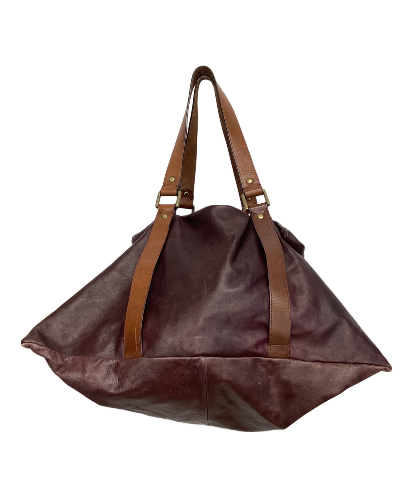 [Pre-owned] MIHARA YASUHIRO Leather Boston Bag