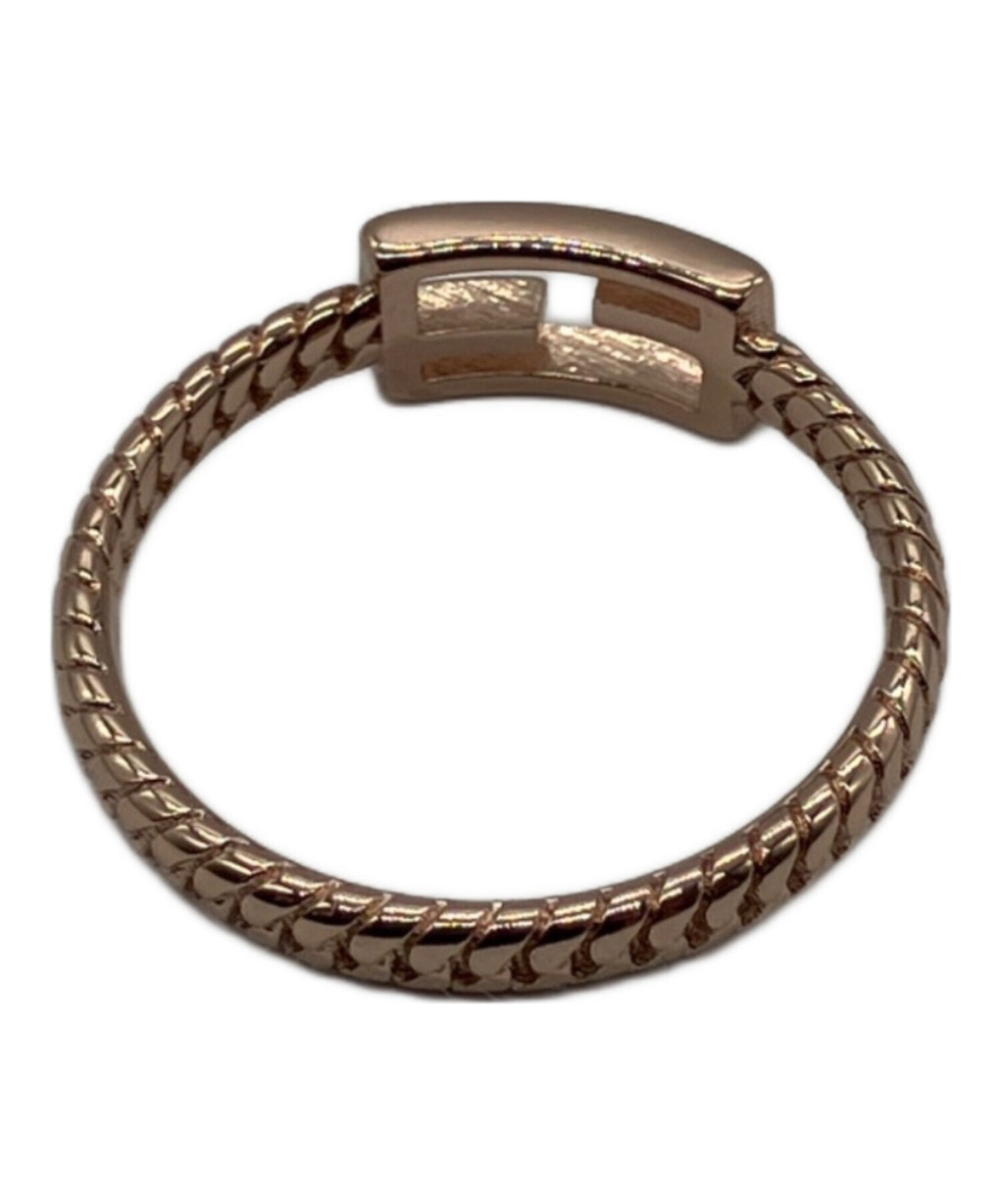[Pre-owned] FENDI FF baguette motif ring