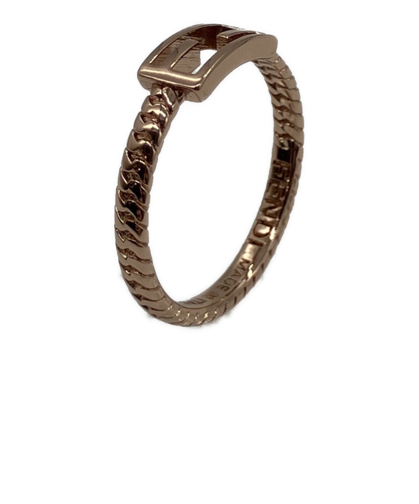 [Pre-owned] FENDI FF baguette motif ring