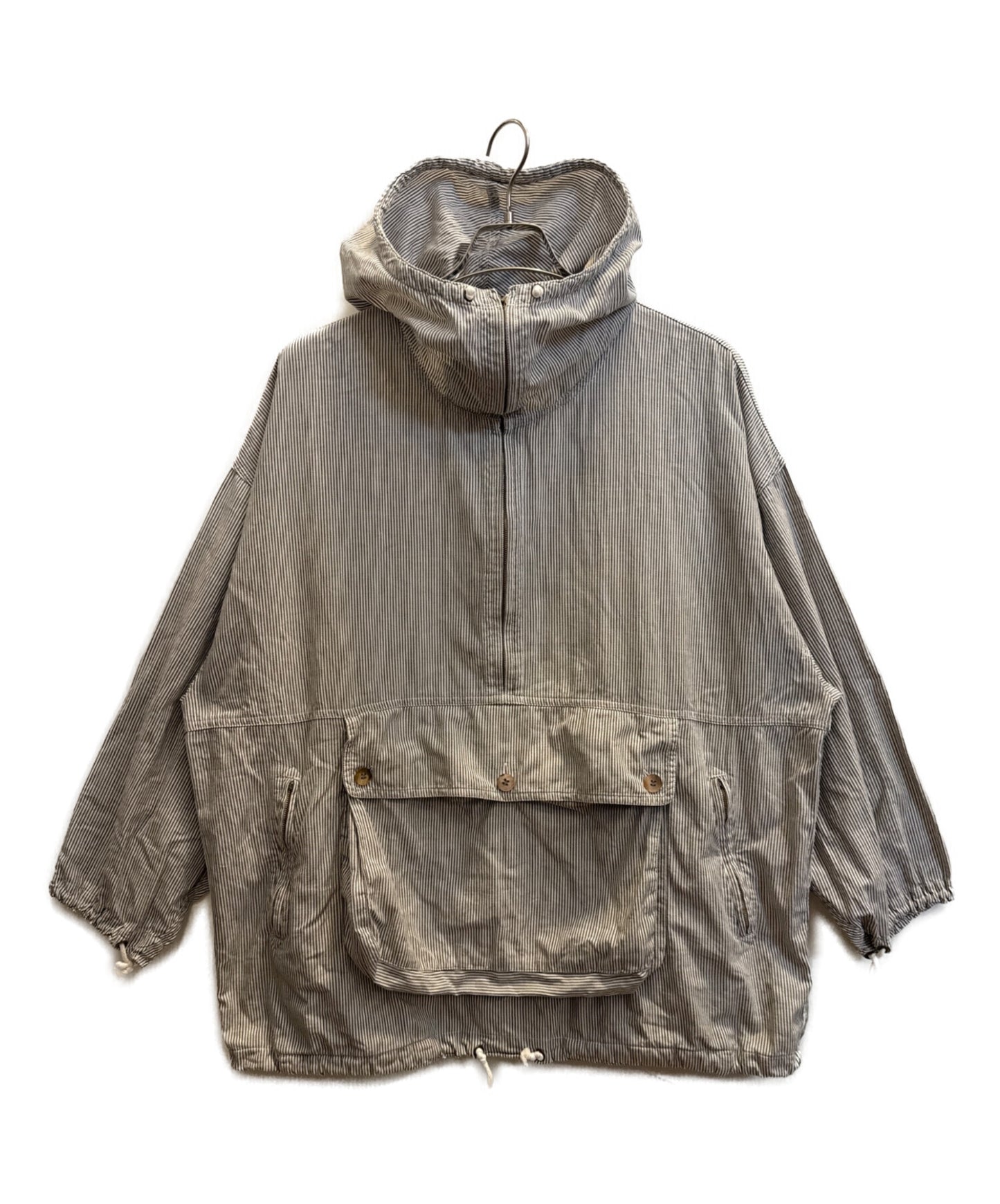 [Pre-owned] I.S. ISSEY MIYAKE SPORT Hickory-Striped Hoodie