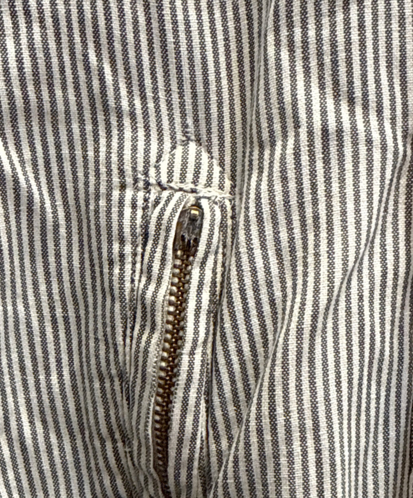 [Pre-owned] I.S. ISSEY MIYAKE SPORT Hickory-Striped Hoodie
