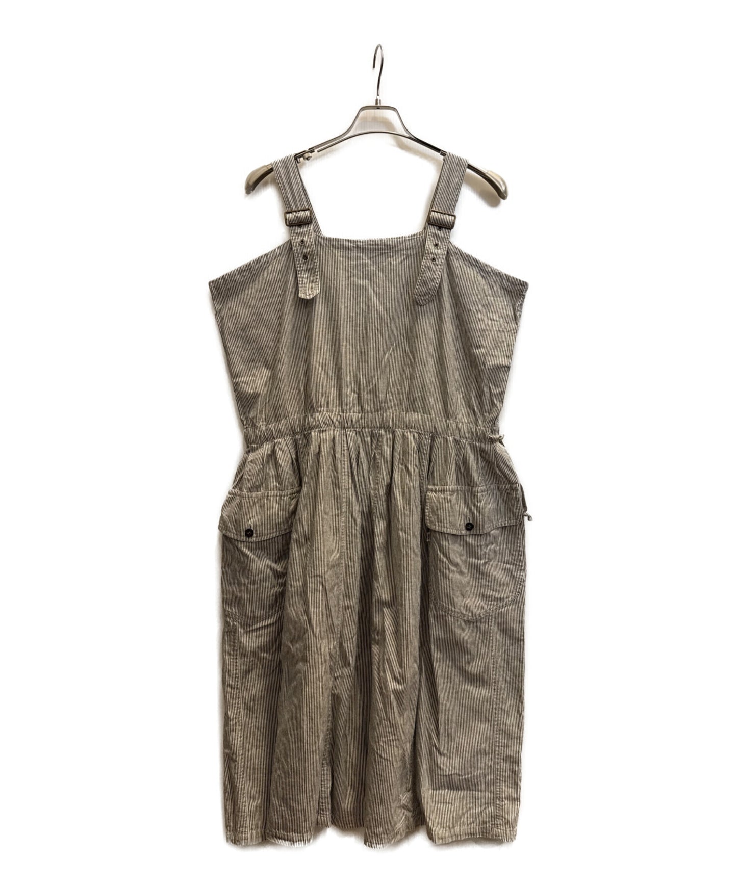 [Pre-owned] I.S. ISSEY MIYAKE SPORT Hickory-Striped Overalls
