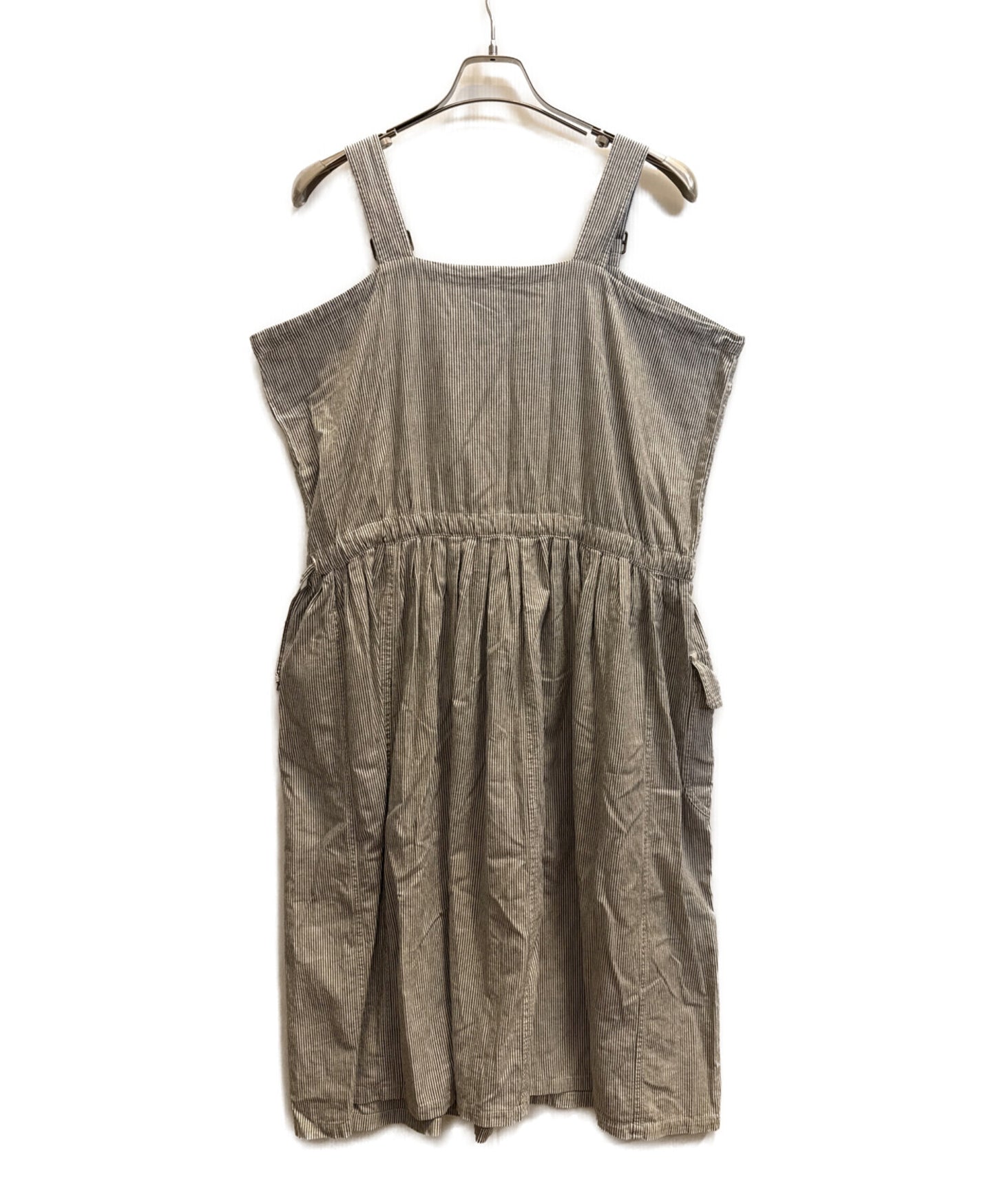 [Pre-owned] I.S. ISSEY MIYAKE SPORT Hickory-Striped Overalls