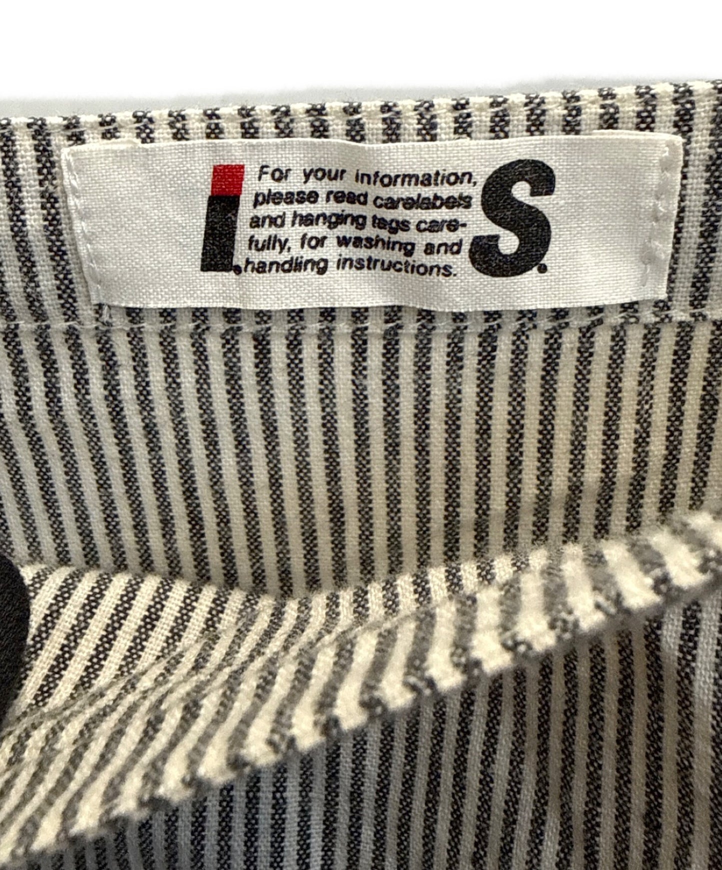 [Pre-owned] I.S. ISSEY MIYAKE SPORT Hickory-Striped Overalls