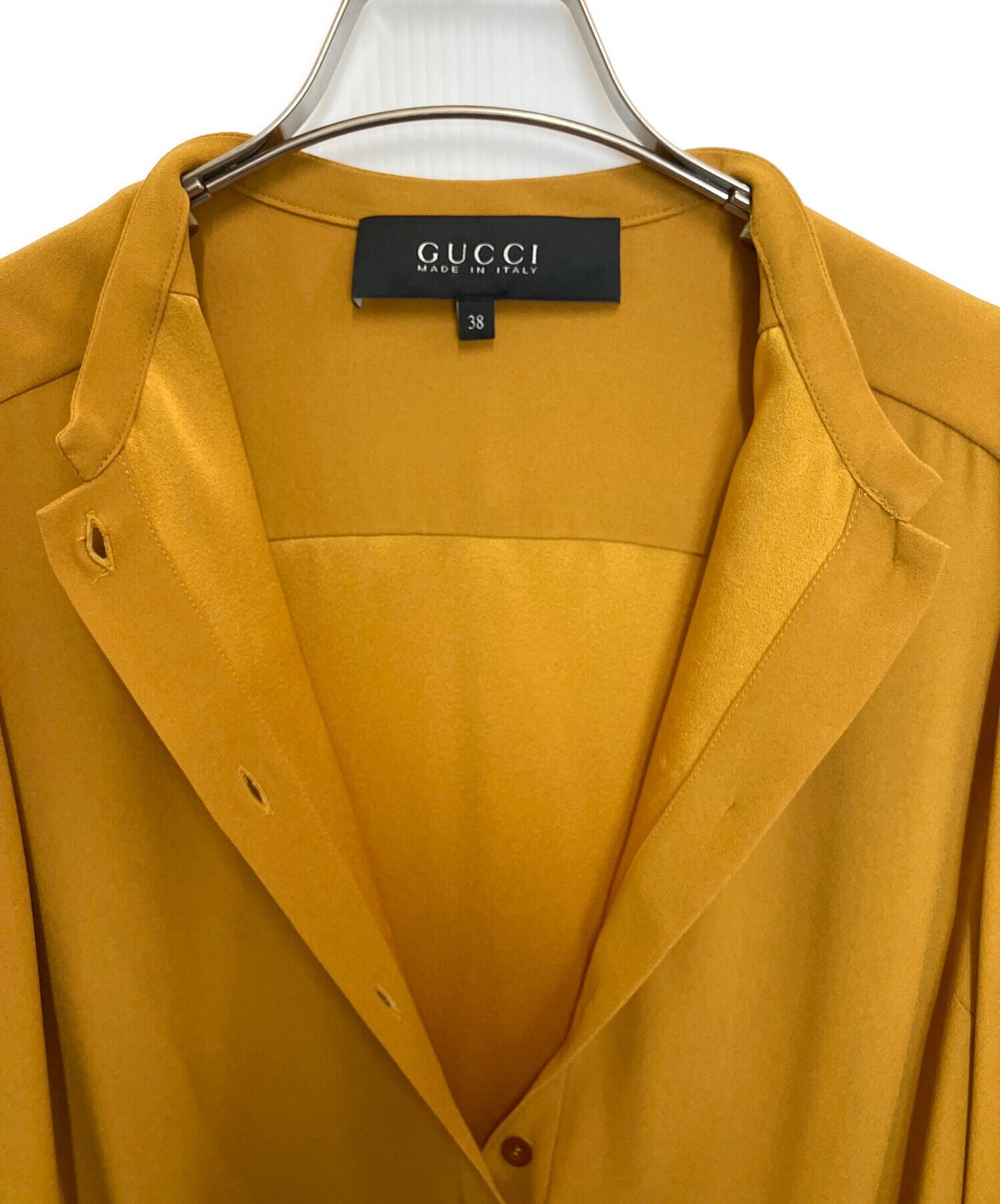 [Pre-owned] GUCCI Half Button Midi Dress 345037