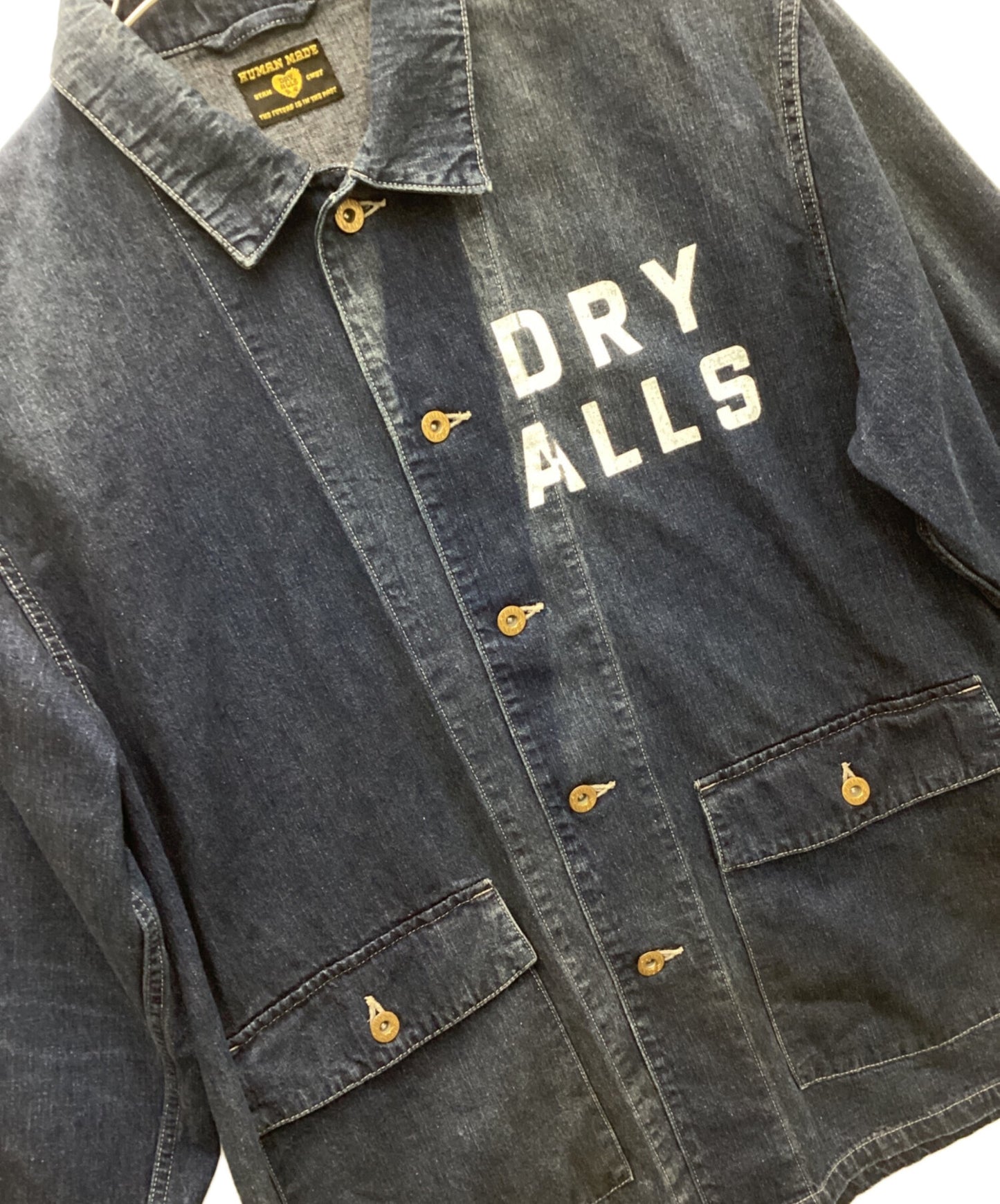 [Pre-owned] HUMAN MADE Military Denim Coverall Jacket HM28JK004