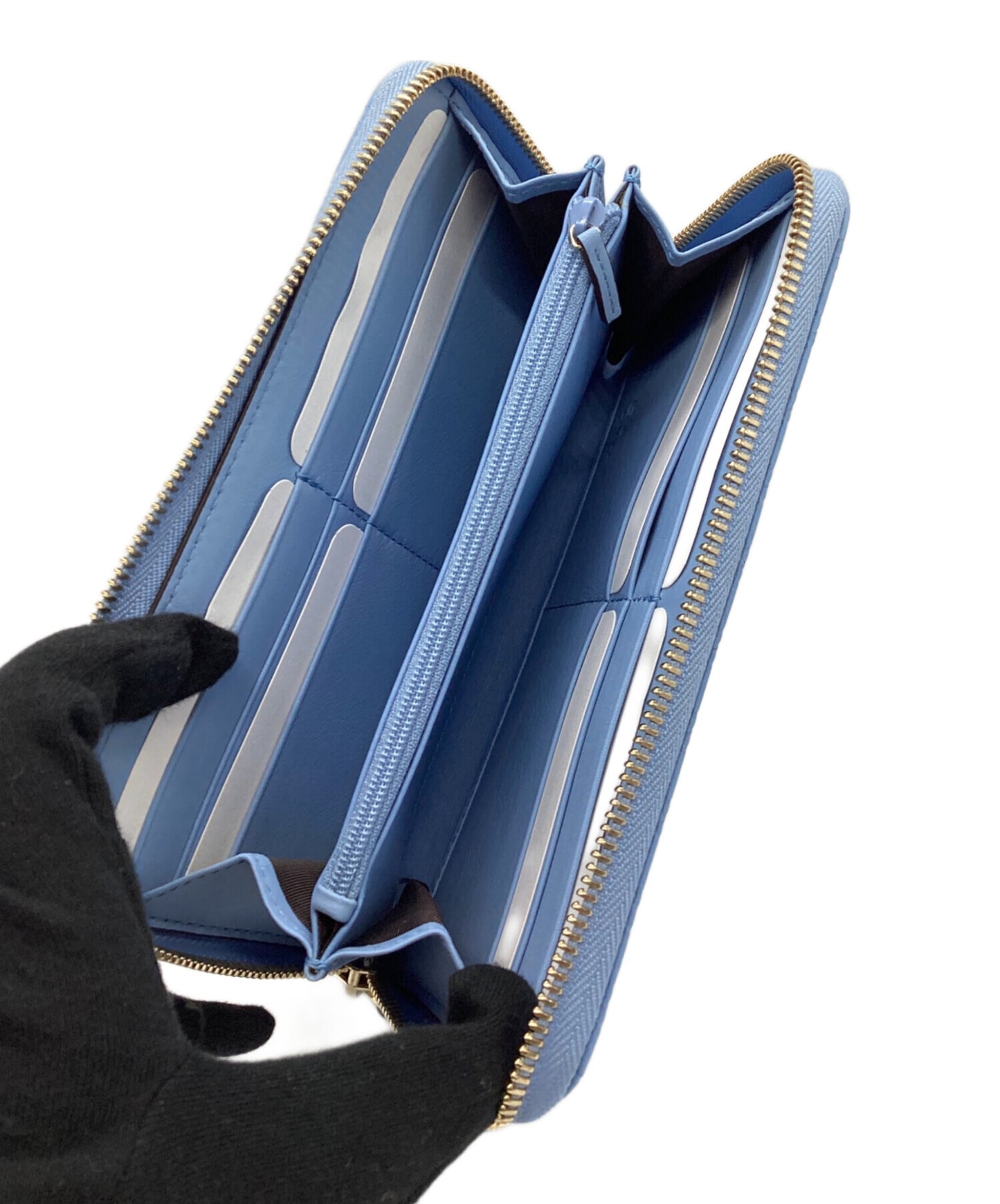 [Pre-owned] GUCCI Micro Guccissima Round Zipper Long Wallet 449391