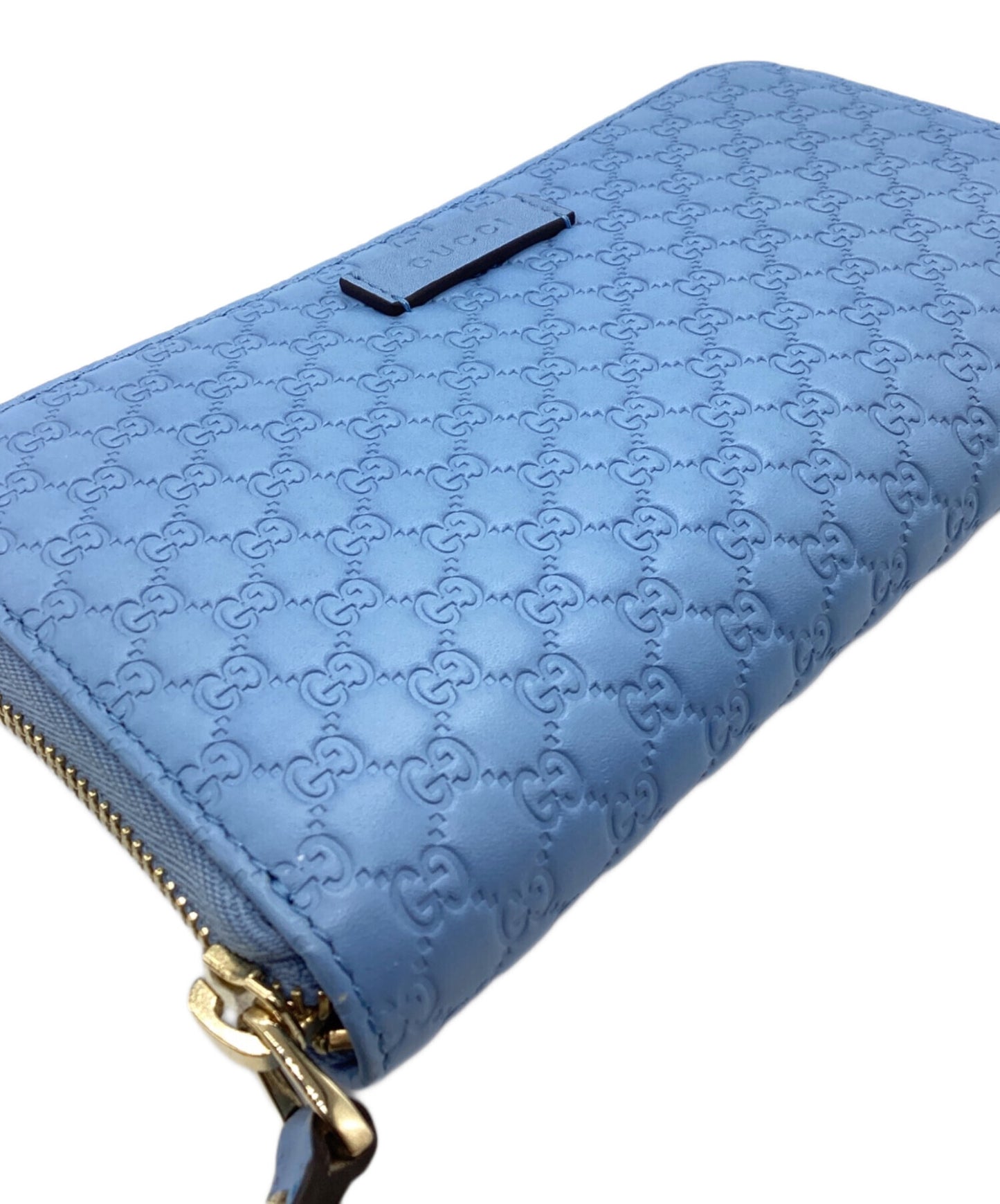 [Pre-owned] GUCCI Micro Guccissima Round Zipper Long Wallet 449391