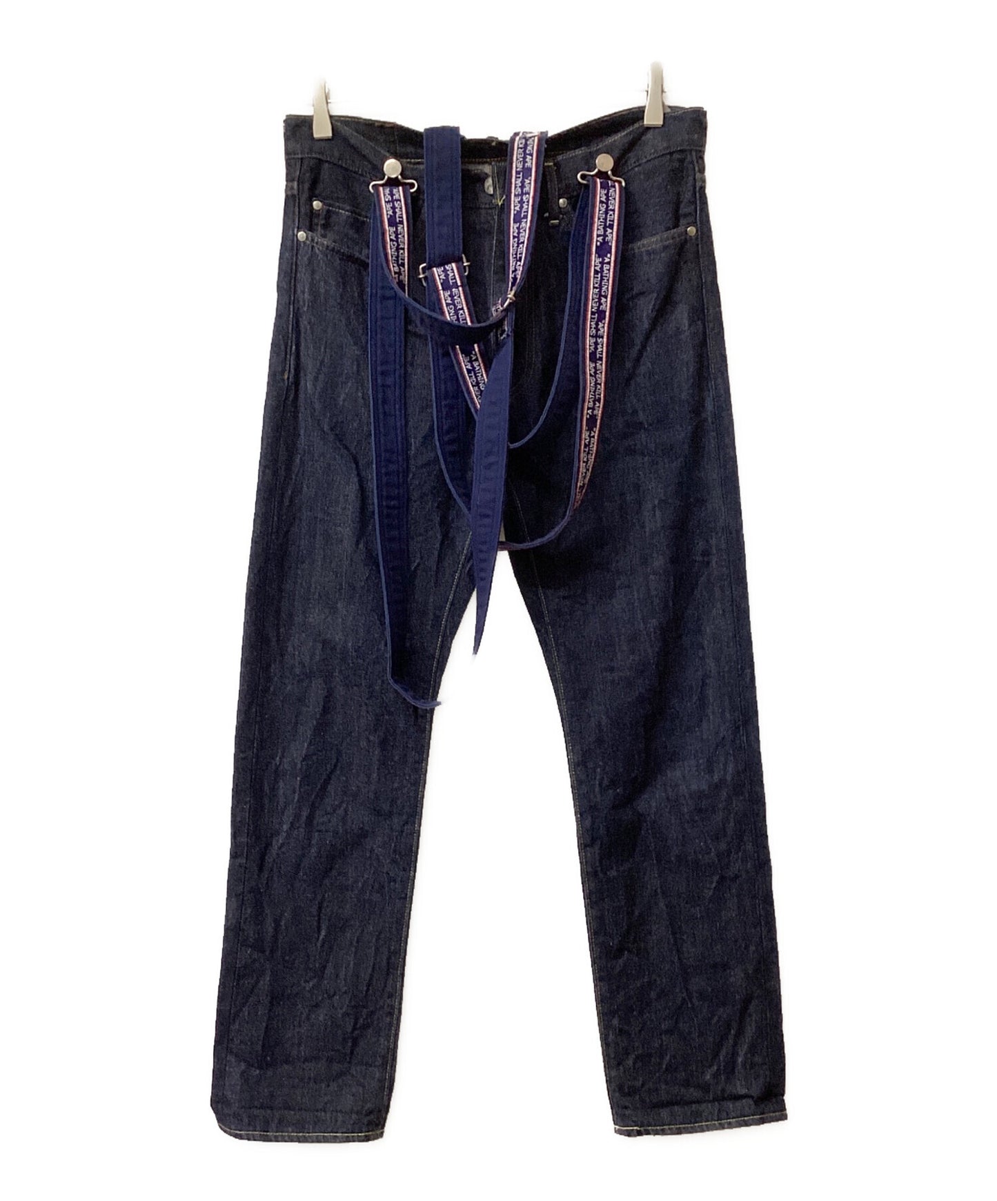 [Pre-owned] A BATHING APE Denim pants with suspender buttons 001DPE301008X