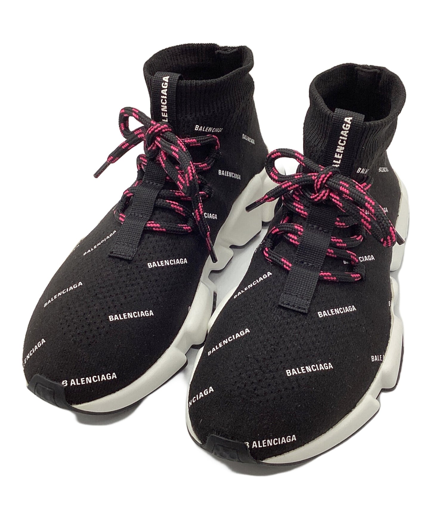 [Pre-owned] BALENCIAGA SPEED LACE UP ALL OVER PRIN W1HP1