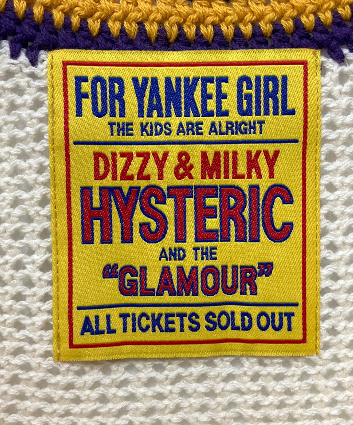 [Pre-owned] Hysteric Glamour SCRATCH Hand-Knitted Patch Camisole 01241NV02