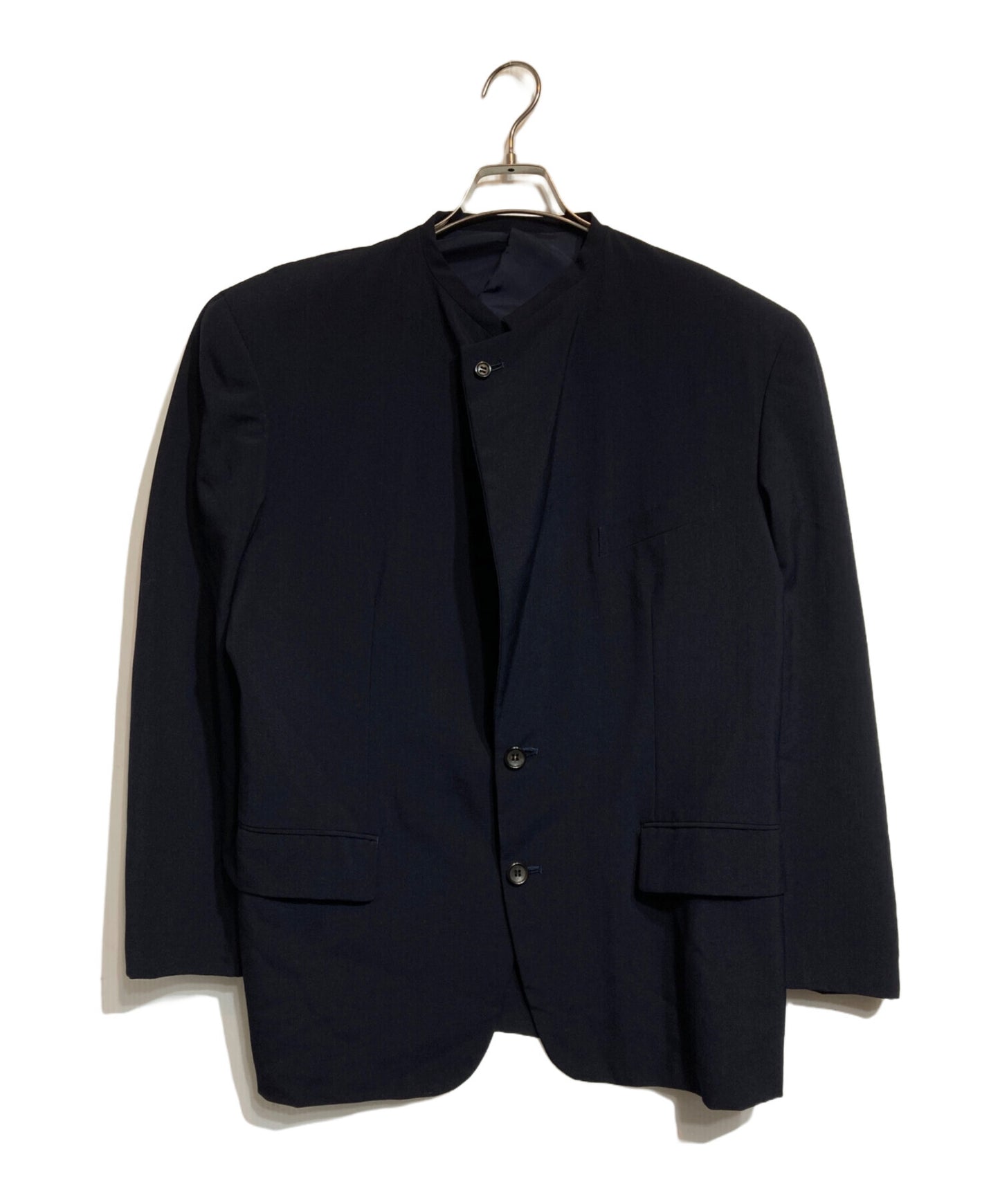 [Pre-owned] COMME des GARCONS HOMME PLUS Wool Gabardine Collarless Jacket PJ-11007S