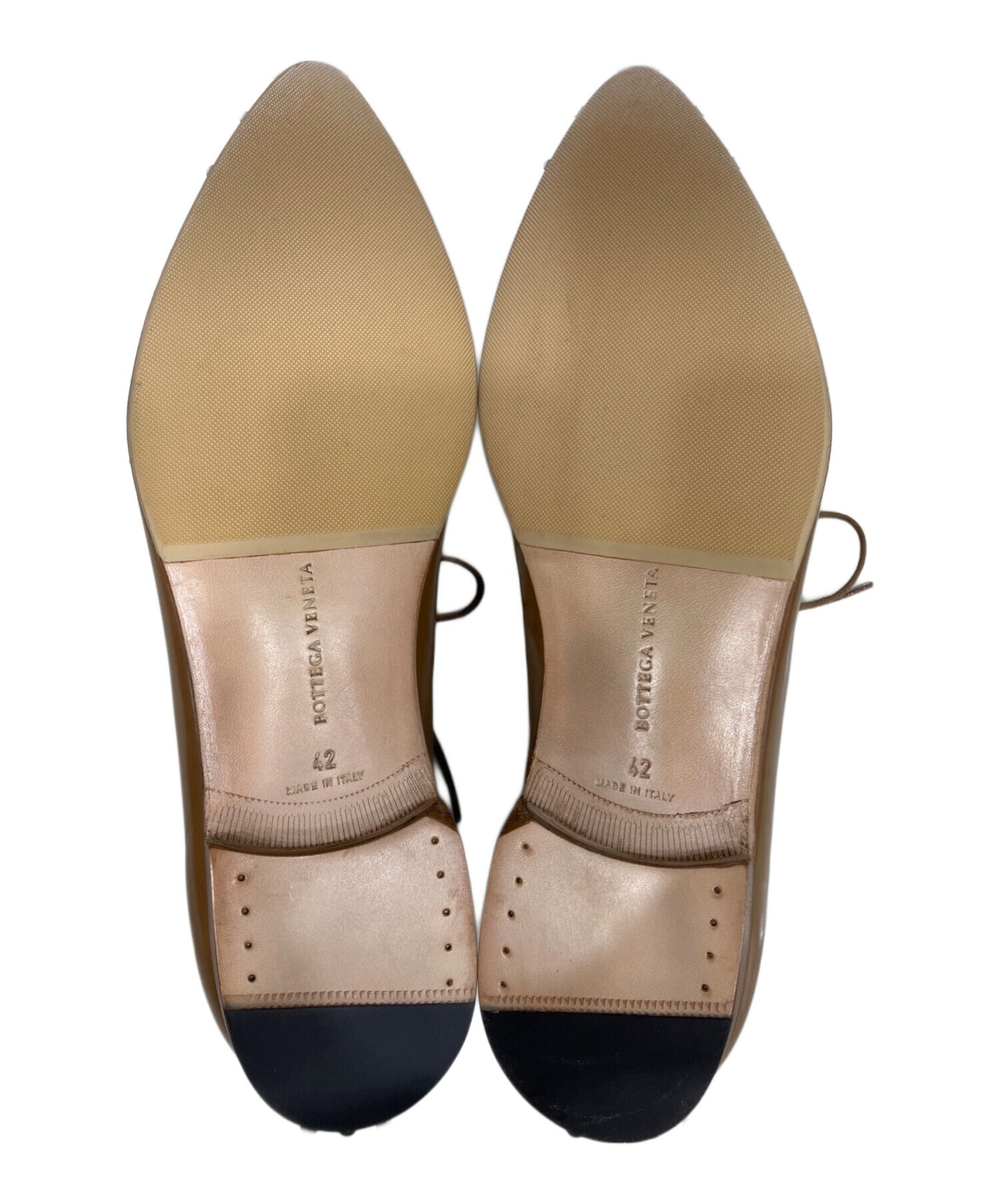 [Pre-owned] BOTTEGA VENETA Plain Toe Dove Dress Shoes