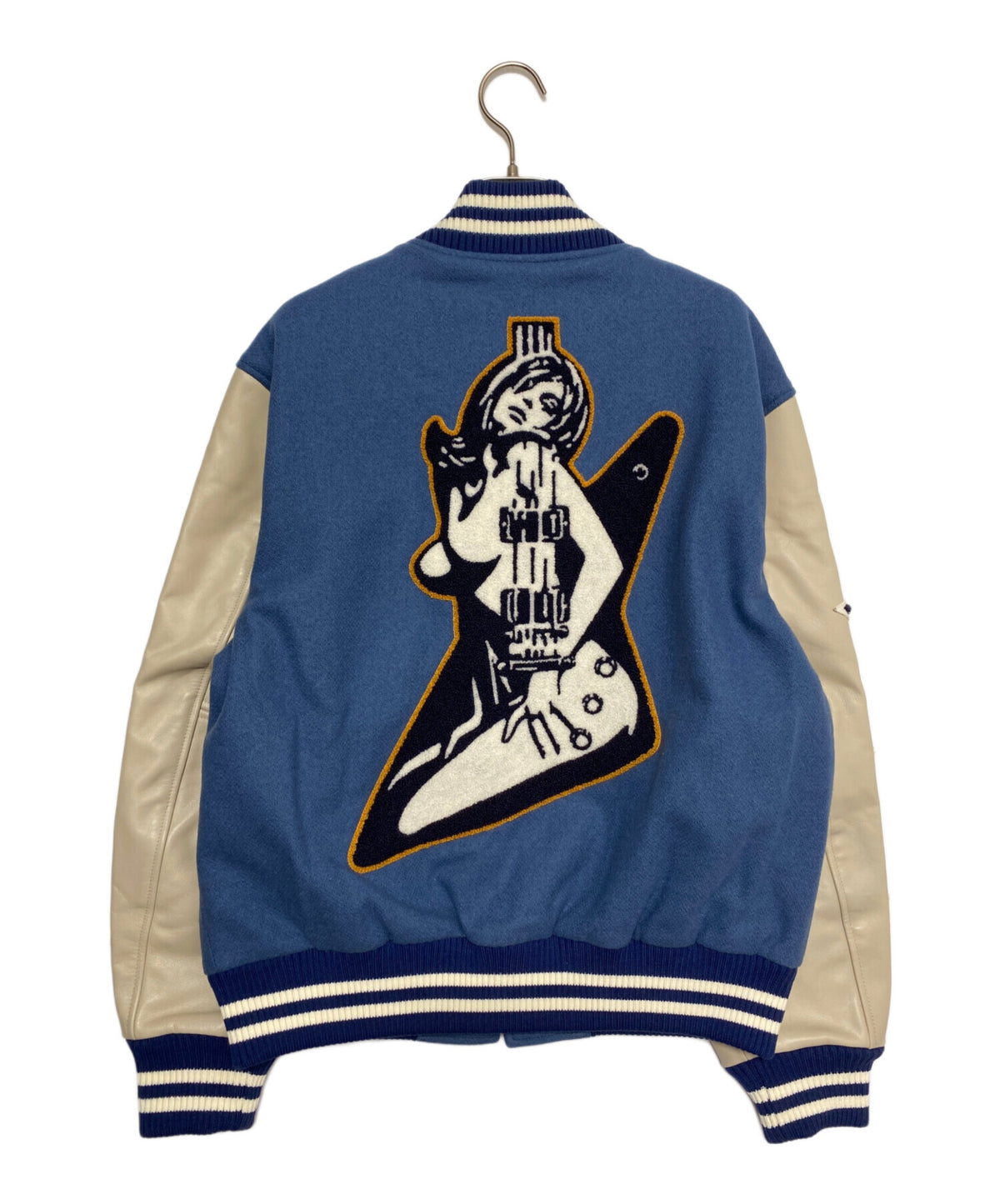[Pre-owned] Hysteric Glamour TURN THE MUSIC UP embroidered stadium jacket 02243AB10
