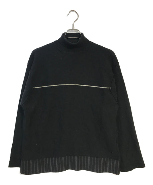 [Pre-owned] COMME des GARCONS HOMME 90's Tanaka Ommegang Paneled Turtleneck Knit HK-040190