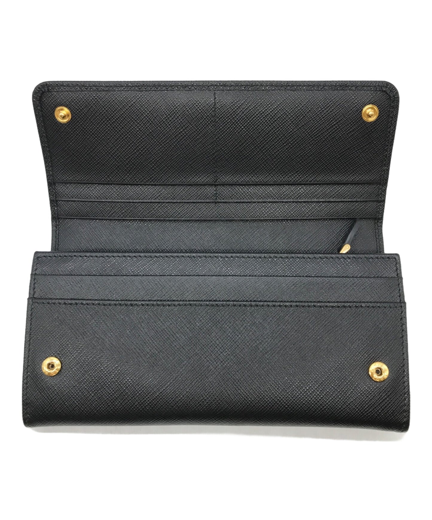 [Pre-owned] PRADA Long wallet with card case 1MH132