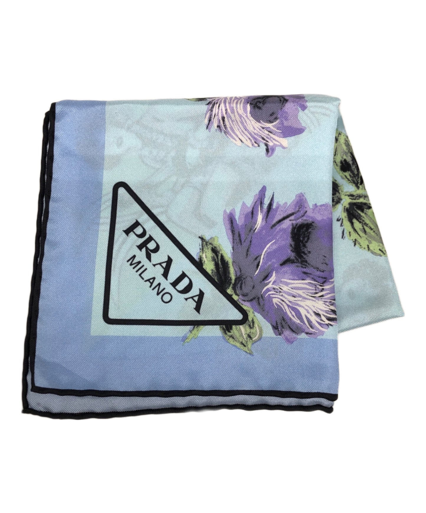 [Pre-owned] PRADA Printed twill scarf