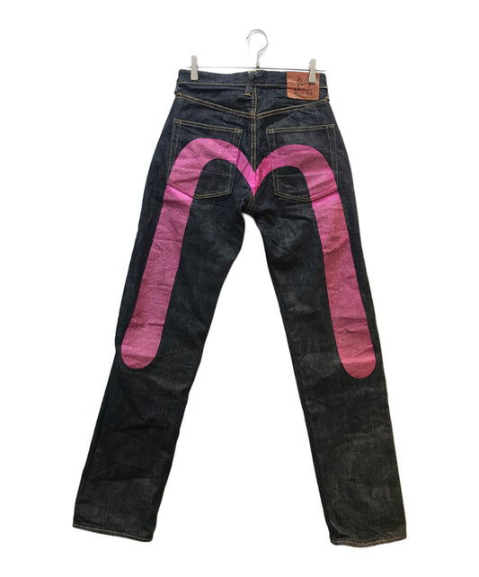 [Pre-owned] EVISU 2001/Big Lame Pink Seagull Jeans