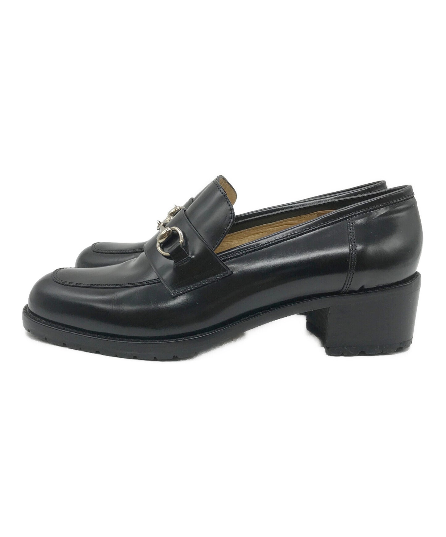 [Pre-owned] GUCCI Horsebit Heel Loafers 100 0382