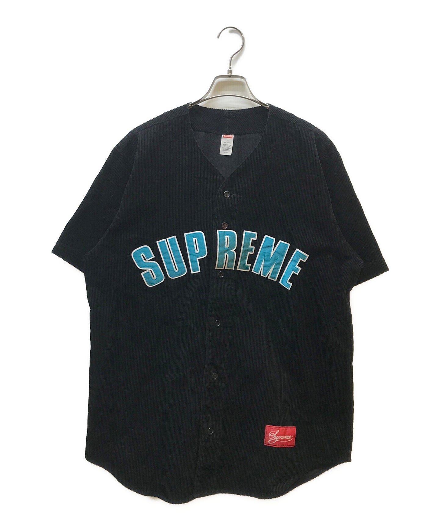[Pre-owned] SUPREME 18SS CORDUROY BASEBALL JERSEY