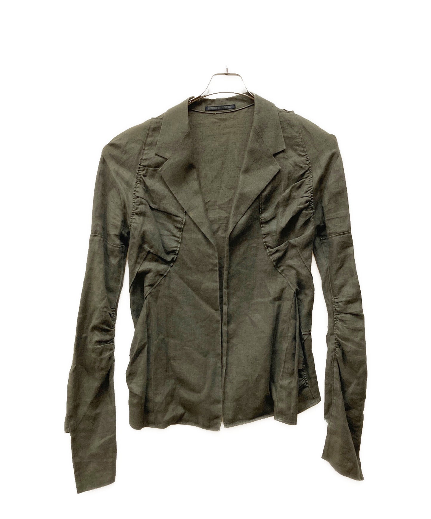 [Pre-owned] YOHJI YAMAMOTO 95SS Shirred linen jacket FB-J02-332