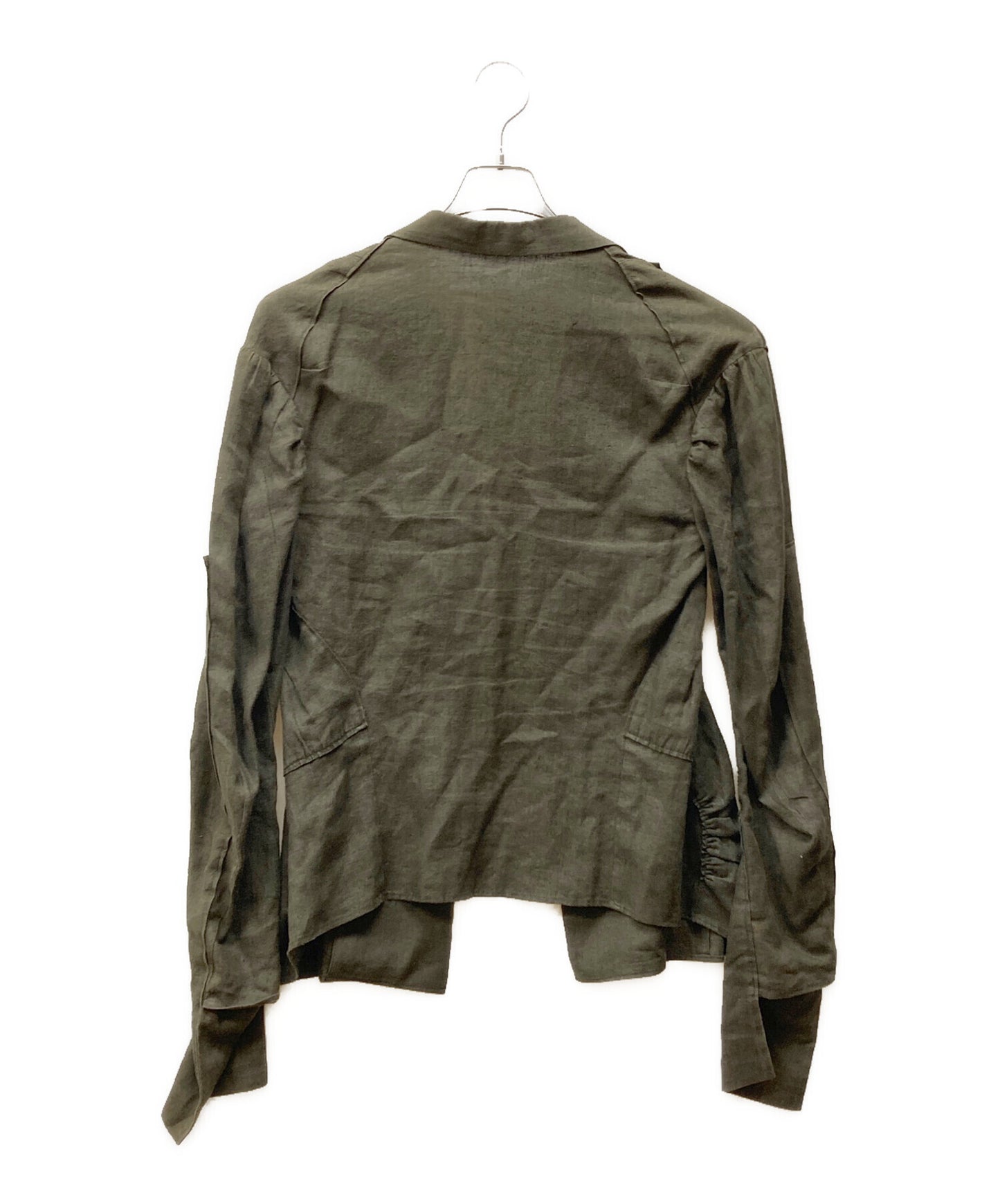[Pre-owned] YOHJI YAMAMOTO 95SS Shirred linen jacket FB-J02-332