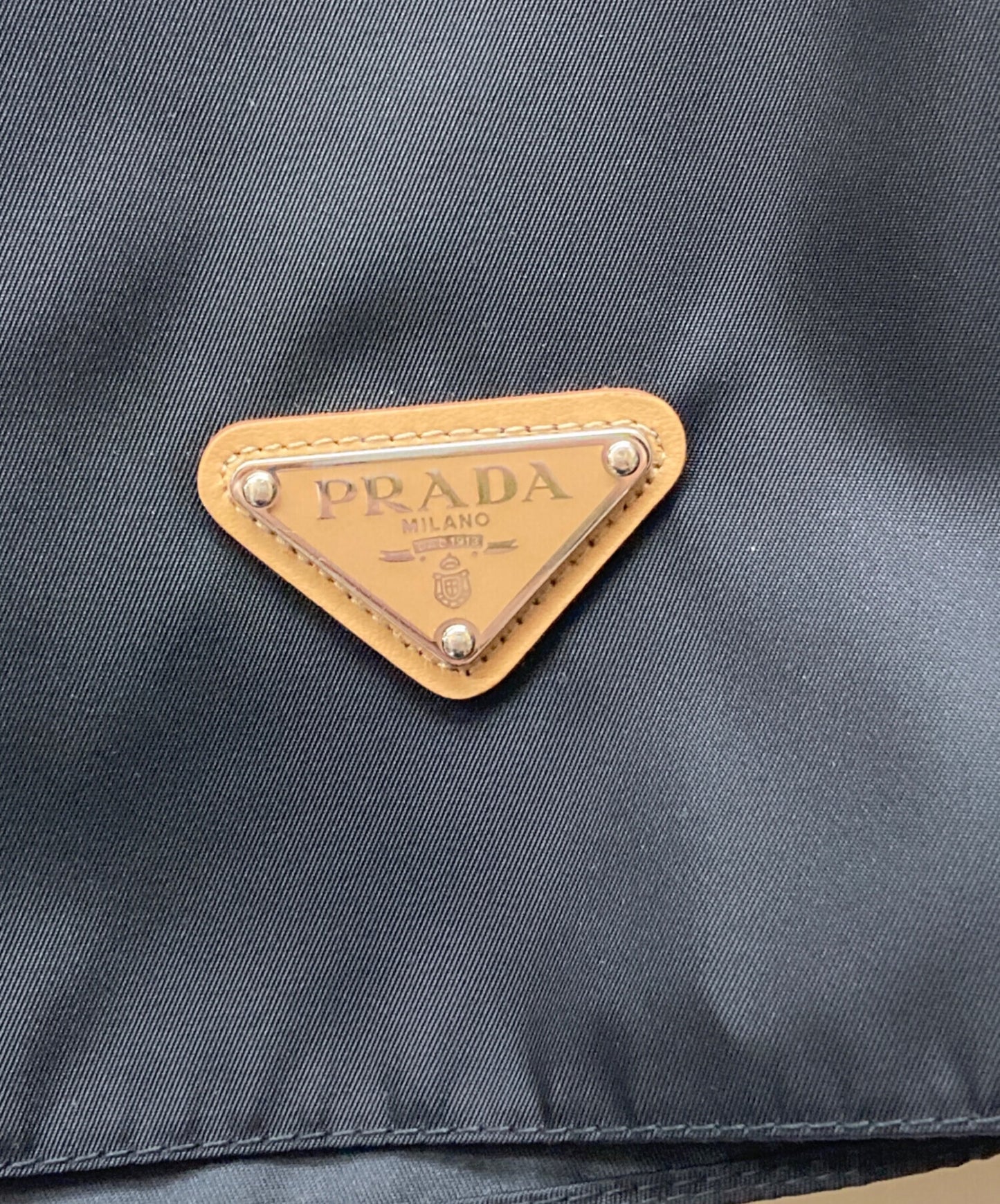 [Pre-owned] PRADA RE-NYLON leather trim mini skirt 21H969