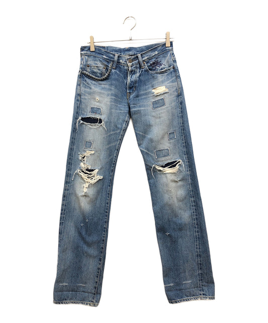 [Pre-owned] Hysteric Glamour Damaged denim pants