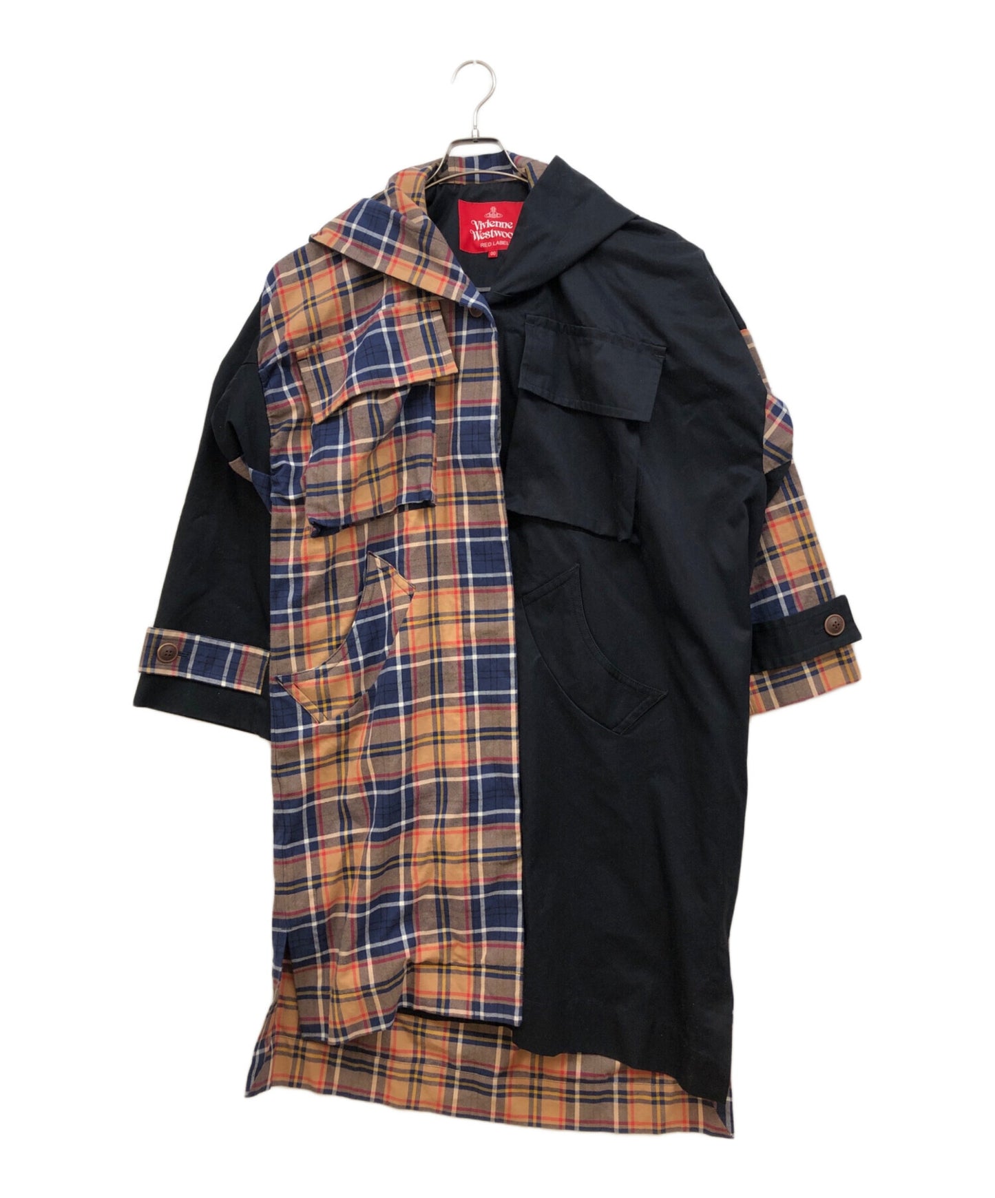 [Pre-owned] Vivienne Westwood RED LABEL blocking asymmetric coat 17-12-631001