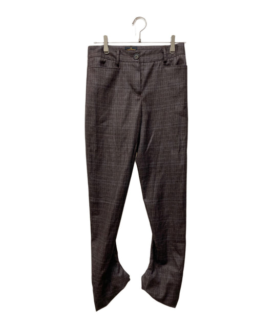 [Pre-owned] Vivienne Westwood ANGLOMANIA check check pants with a shaped hem