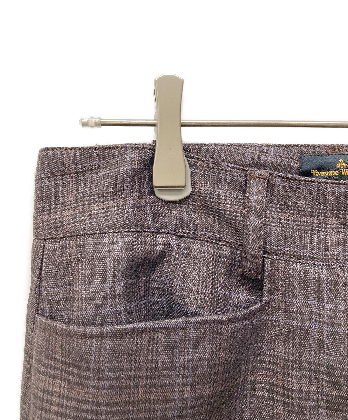 [Pre-owned] Vivienne Westwood ANGLOMANIA check check pants with a shaped hem
