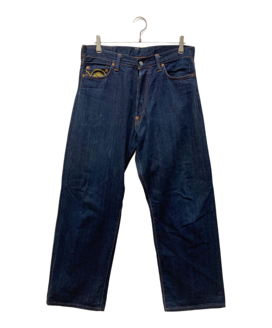 [Pre-owned] EVISU 1471 Denim pants with embroidered family crest