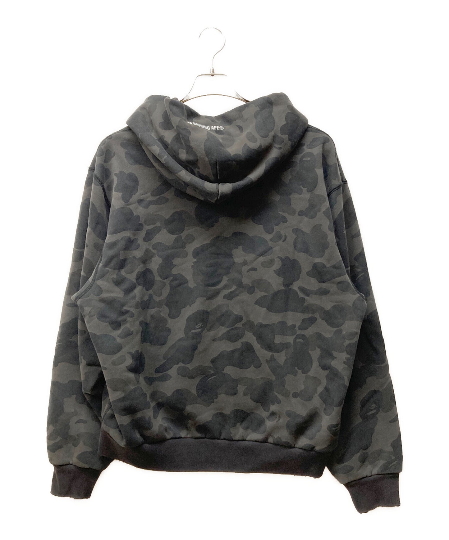 [Pre-owned] A BATHING APE 1st Camo Heavy Wash Cropped Fit Zip Hoodie 001zpl301308m