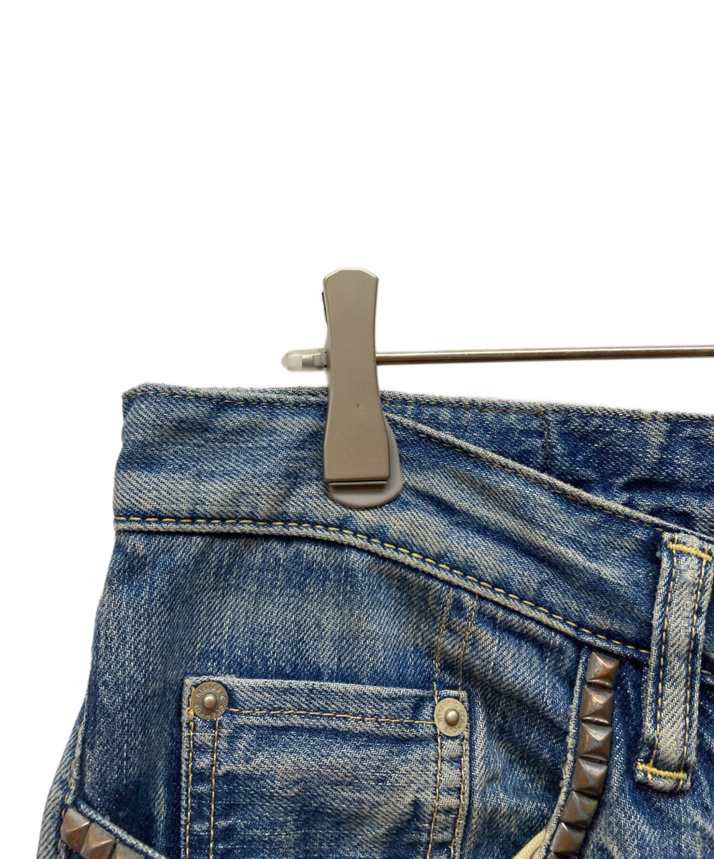 [Pre-owned] Hysteric Glamour Studded Pocket Button Fly Denim 0214AP02