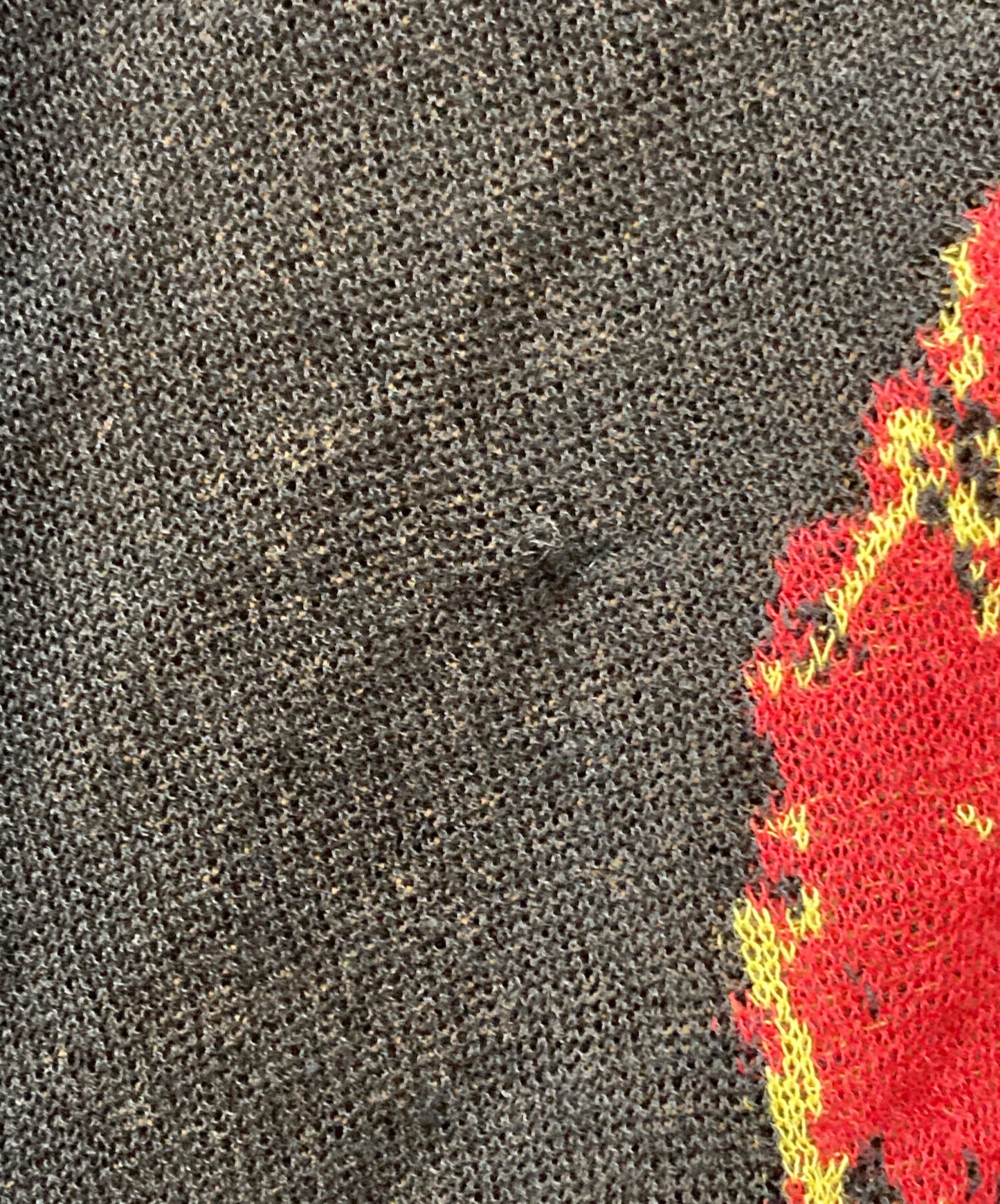 [Pre-owned] YOHJI YAMAMOTO Linen-blend flower motif knit FH-K09-092