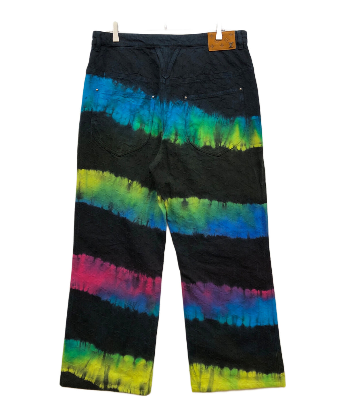 [Pre-owned] LOUIS VUITTON Monogram Jacquard Rainbow Baggy Denim Pants RM221 LIT HMD73W