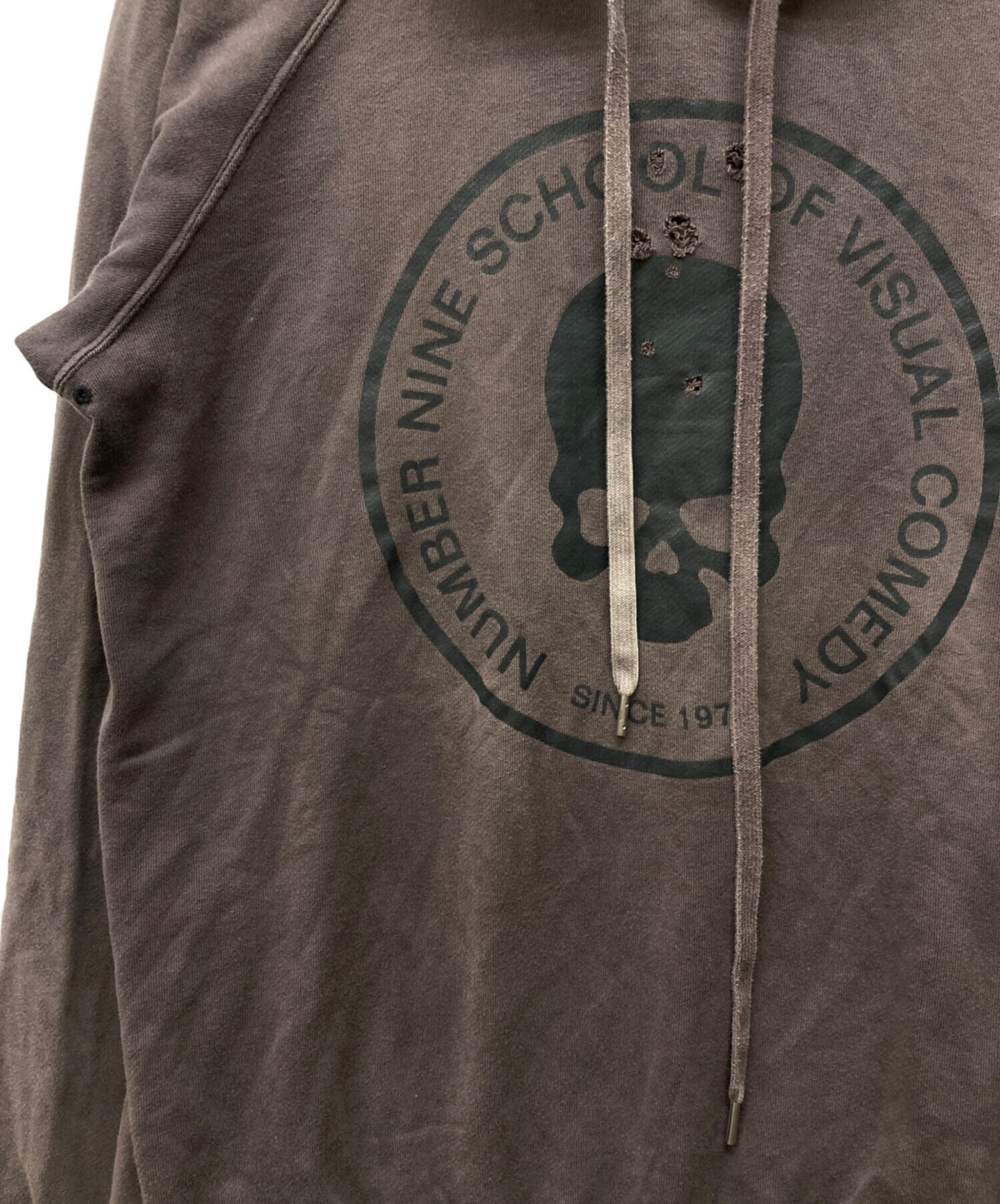 [Pre-owned] NUMBER (N)INE Skull-Print Hoodie