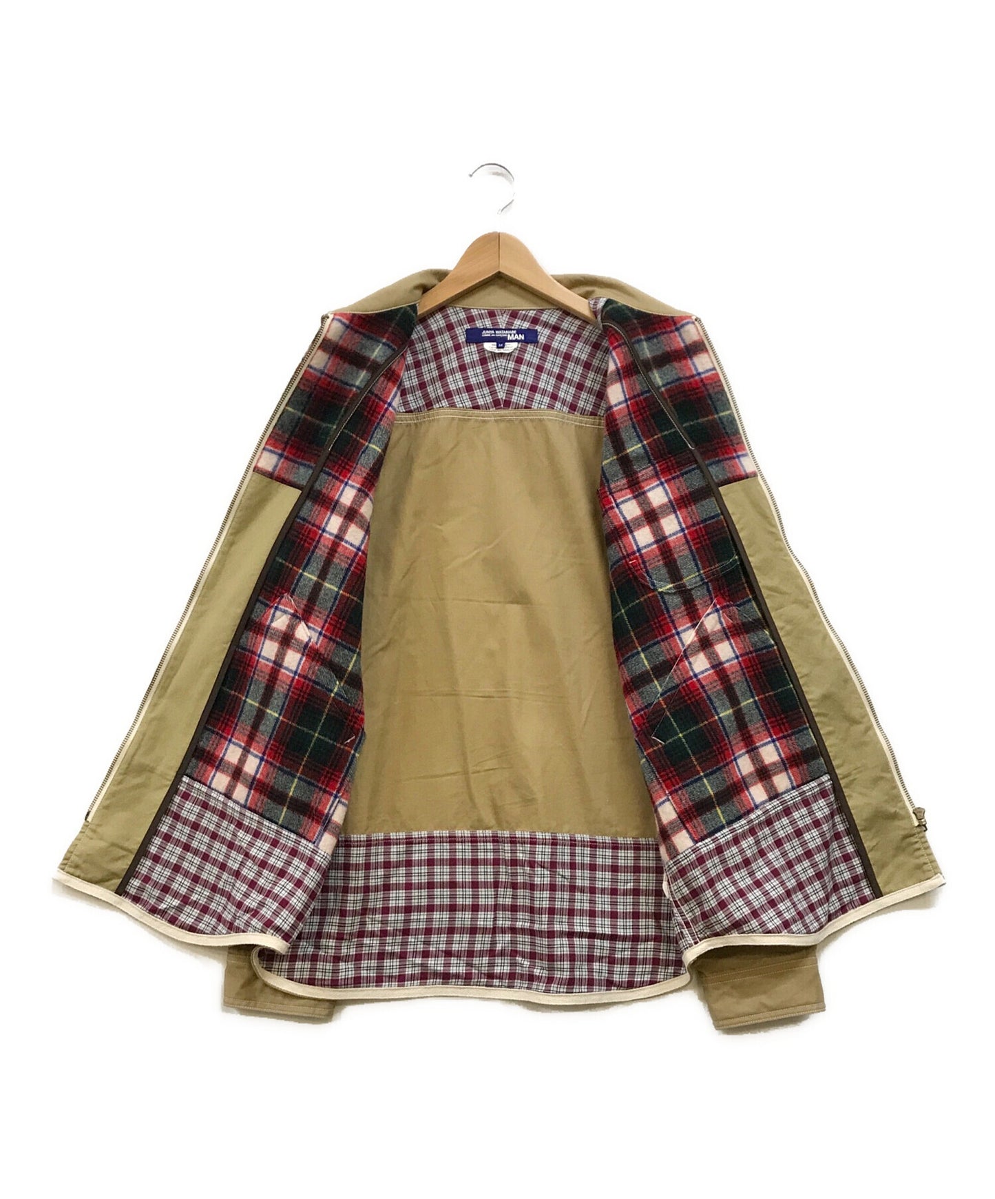 [Pre-owned] COMME des GARCONS JUNYA WATANABE MAN check cropped zip shirt WH-B023