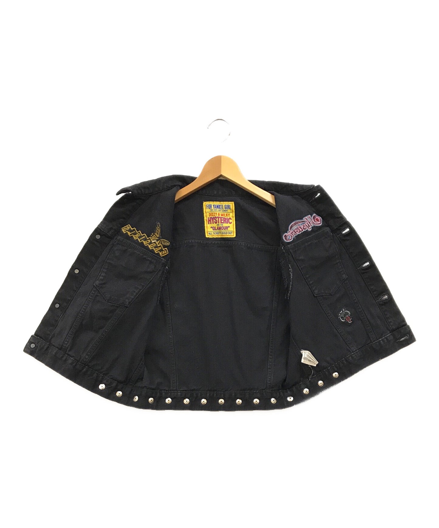 [Pre-owned] Hysteric Glamour AD GIRLS Embroidery Custom Denim Vest 01231AV01