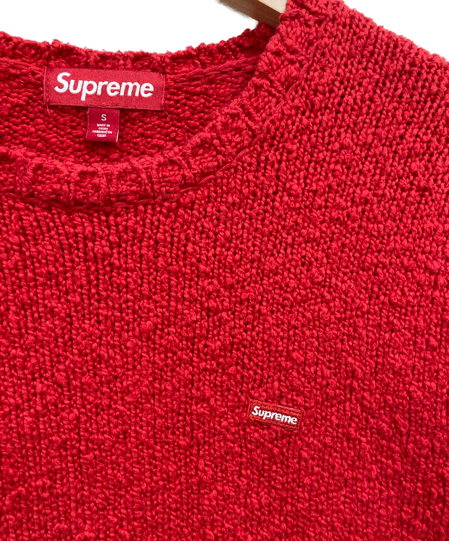 [Pre-owned] SUPREME BOUCLE SMALL BOX SWEATER Sweater Knit