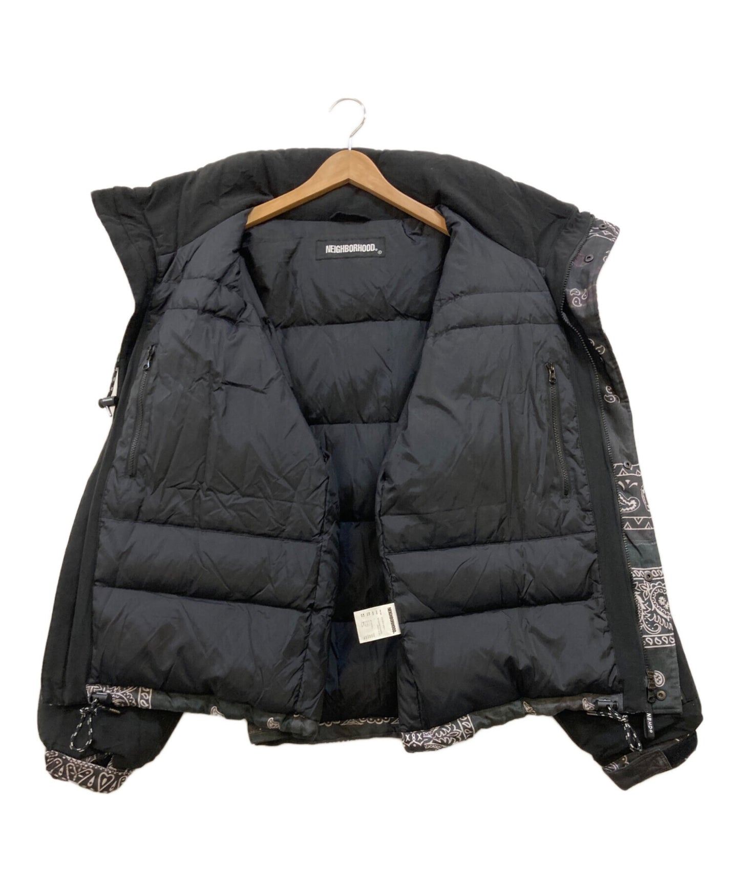 [Pre-owned] NEIGHBORHOOD BANDANA-CHOPPED NOWN E-JKT Down jacket 212TSNH-JKM11