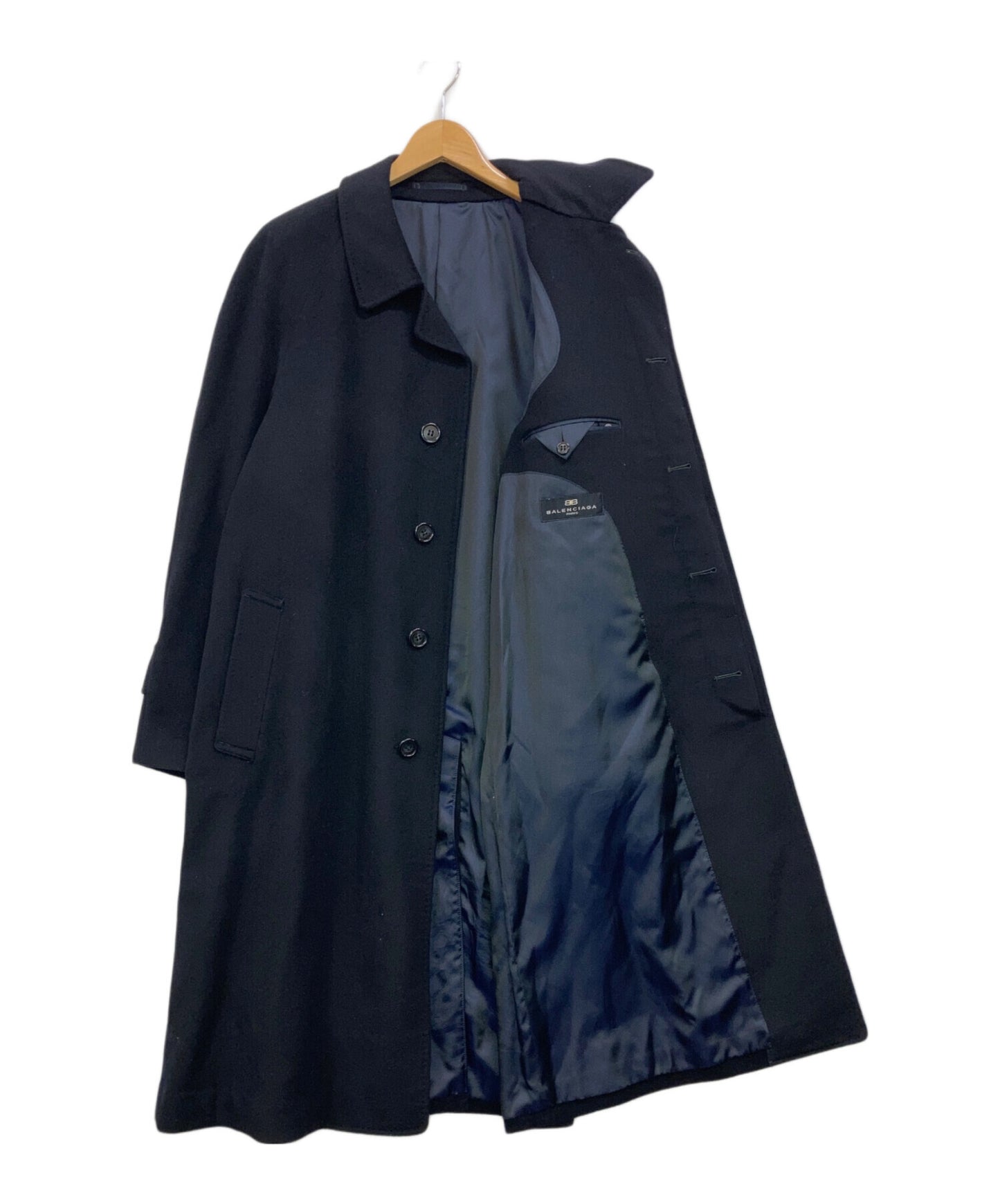 [Pre-owned] BALENCIAGA cashmere stainless-steel collar coat C-TK300